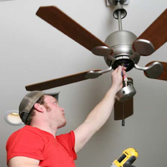 Install 3 ceiling fans for customer in Almonte