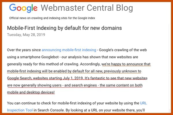 Mobile First Webmaster Snippet