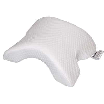 Curved memory foam pillow