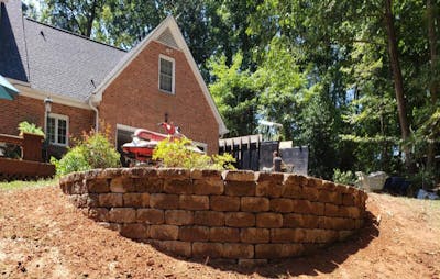 Retaining Wall Installation