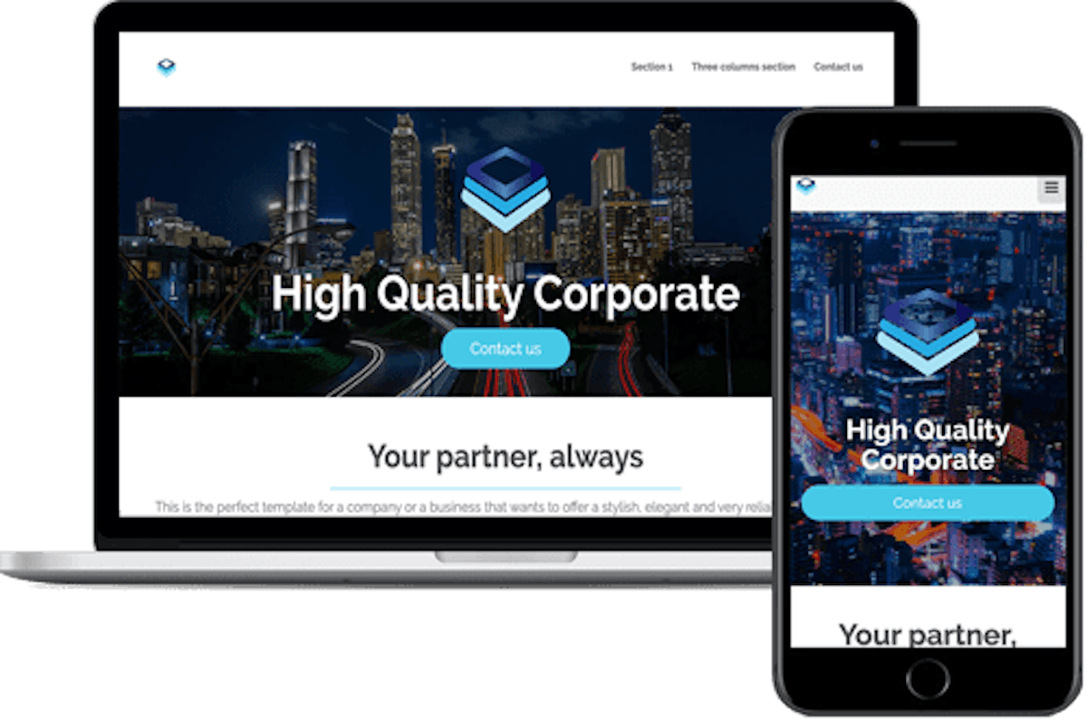 Corporate Site Theme 1