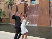 Island Nuptial Sweet Beginning beach elopement at Atlantis, Nassau Bahamas