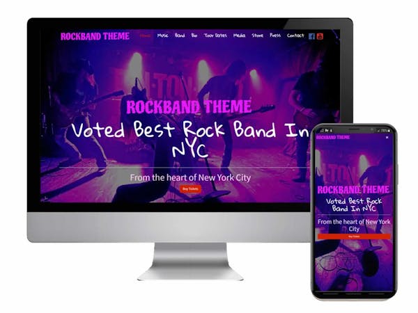 Rock Band Website Templete