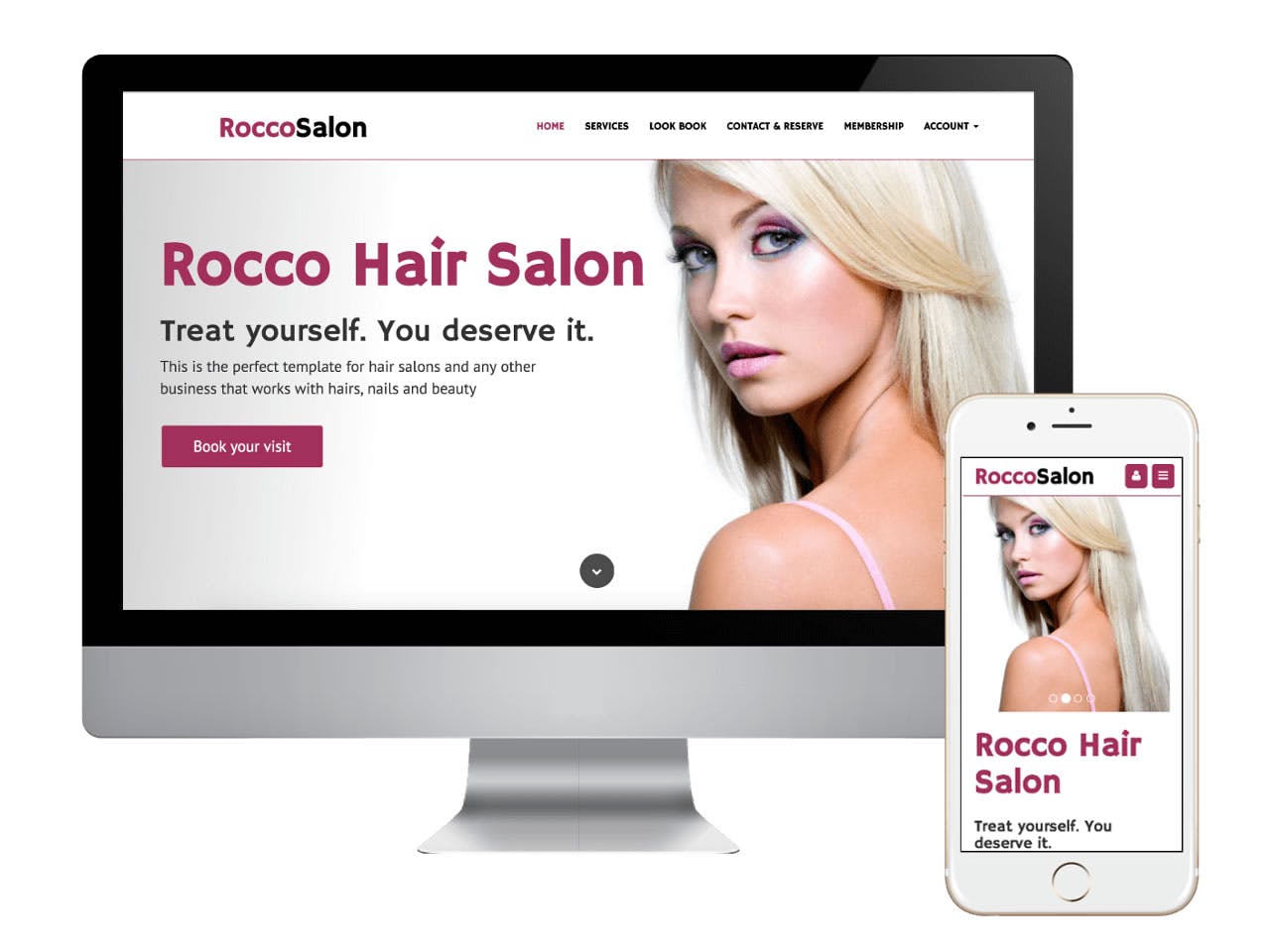 An awesome template if for hair salons looking for a fast loading but beautiful salon website theme.