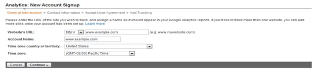 googleanalyticssetup Google Analytics Sign up