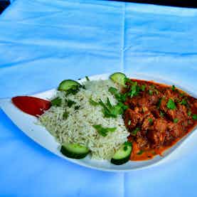 Lamm Curry mit Reis