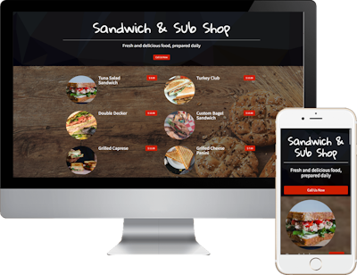 Sandwich and Sub Food Ordering