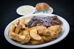 CHICKEN AND RIBS $19.75