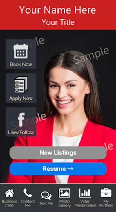 Digital Business Card - Red DRK