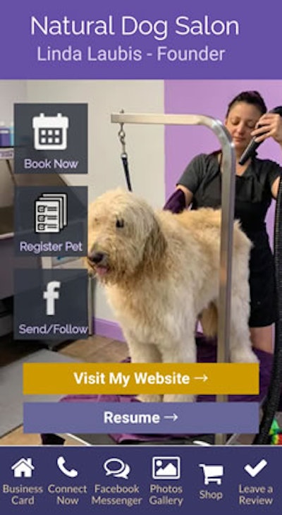 Digital Business Card - Purple #1