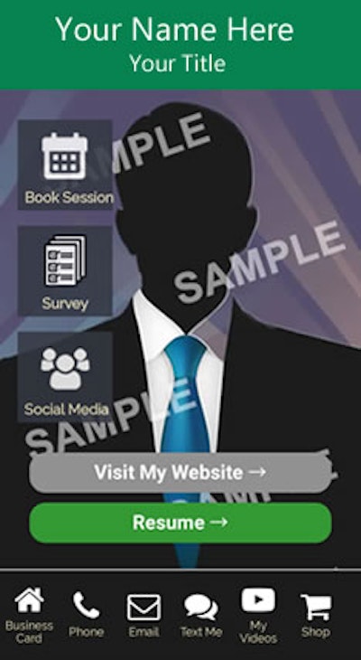 Digital Business Card - Green