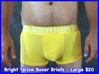 Yellow Boxer Briefs