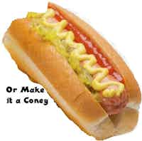 Hot Dog (or Add Coney Topping)