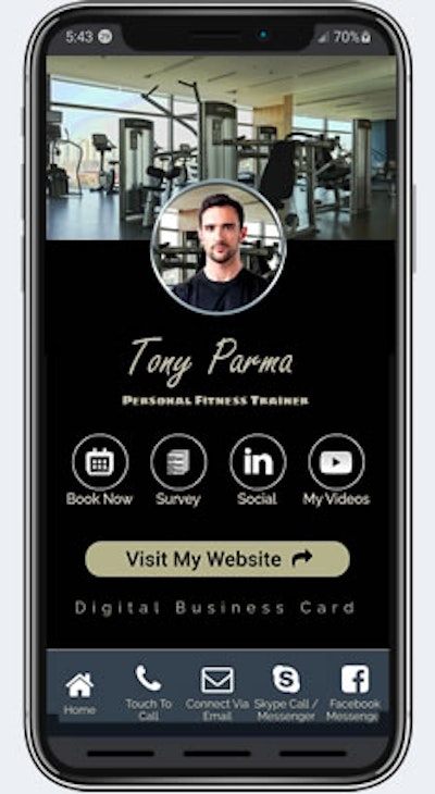 Digital Business Card - Circle V2