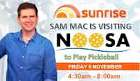Sam Mac & Sunrise Visit Noosa Pickleball