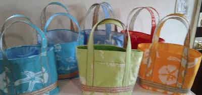 Small Androsia Tote (pick your colours)
