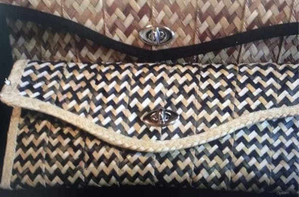 Dorimade Designs Blended Straw Clutch