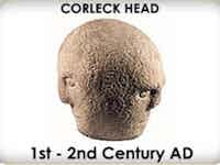 Corleck Carved Stone Head