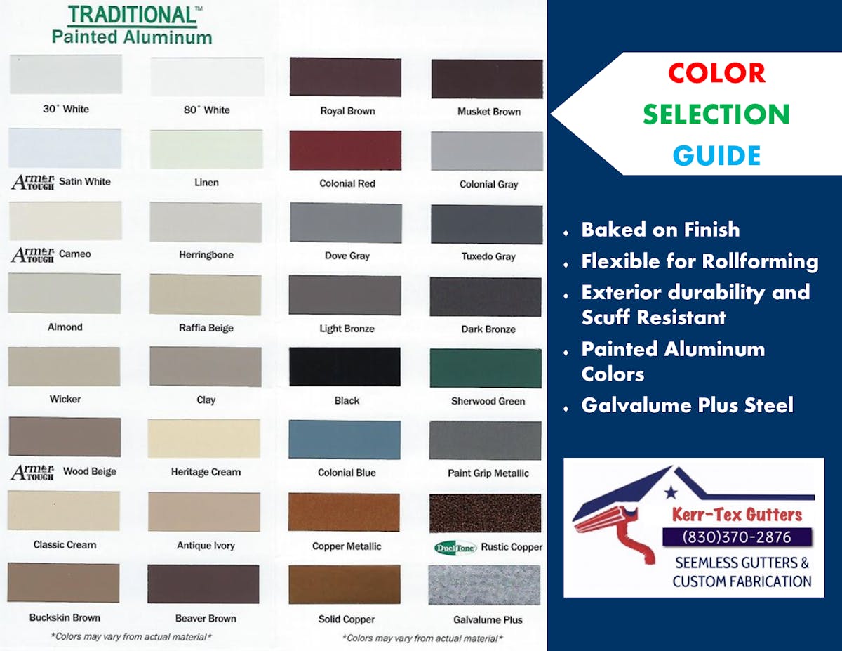 Gutter Color Options