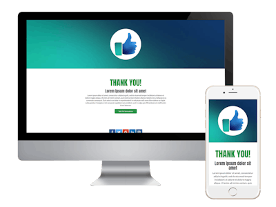 Thank You - Simple Thumbs Up Thank You Page