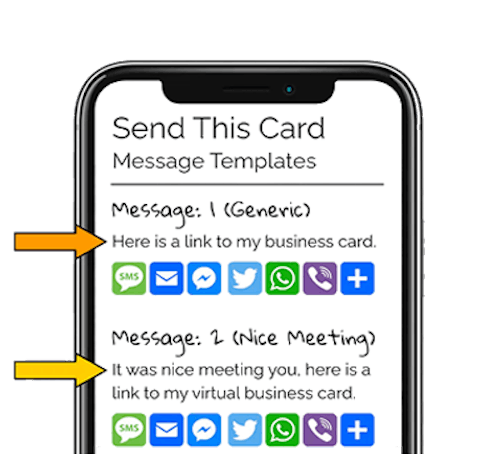 Business Card With Messages