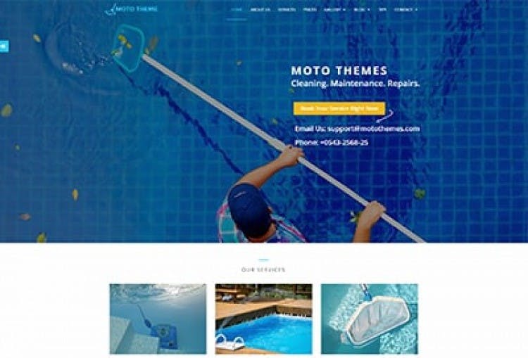 SWIMING POOL CLEANING TEMPLATE
