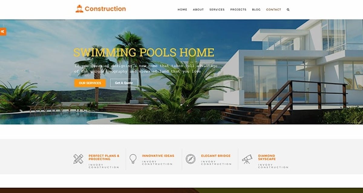 Building and Construction Wordpress Theme