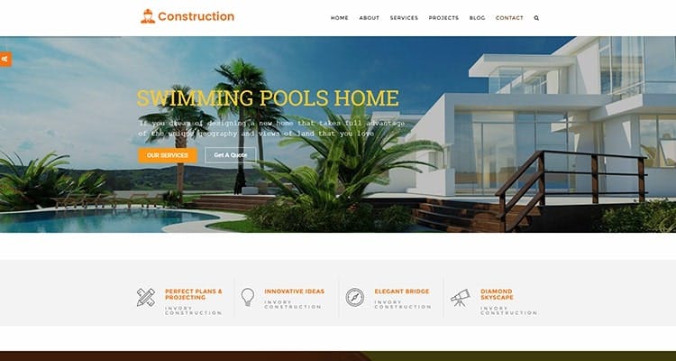 Building and Construction Wordpress Theme