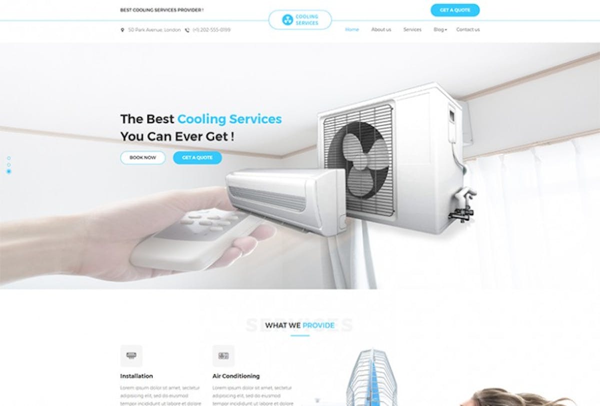 AIRCONDITIONING AND HEATING WORDPRESS THEME