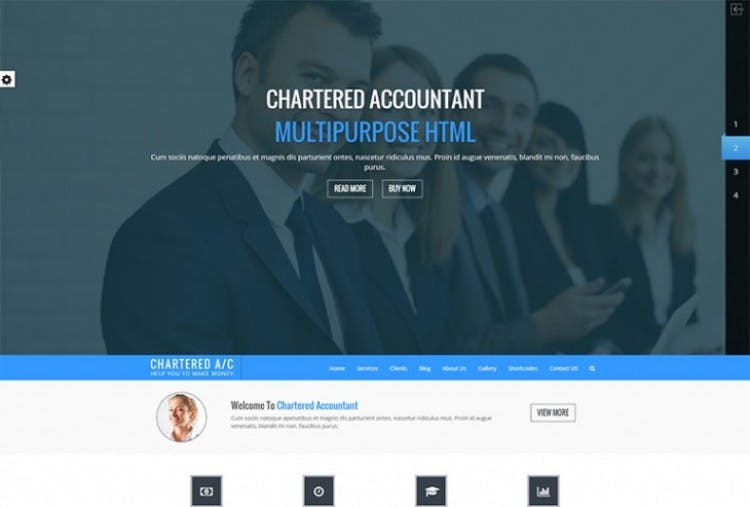 Charted Accountant HTML Template