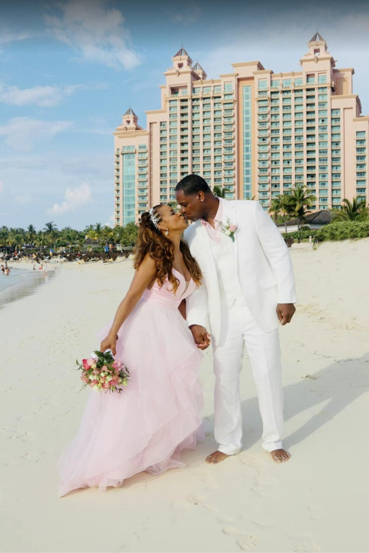 beach wedding in The Bahamas