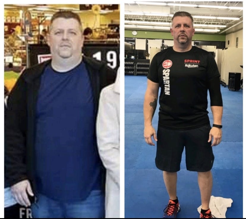 MAN BEFORE AND AFTER WEIGHT LOSS
