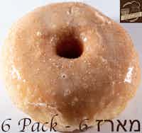 6 Pack Glazed Donuts with Cinnamon -- מארז 6 דונאטס בציפוי סוכר עם קינמון