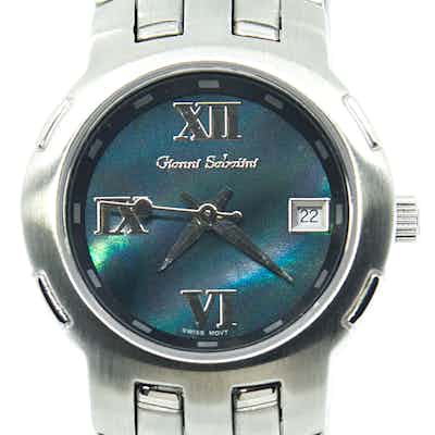 Gianni Sabatini ladies MOP black dial watch.