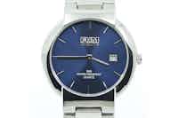FHM men's blue dial bracelet watch.