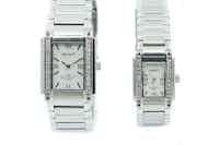 A Ladies and Mens set of Ingersoll gems bracelet watches