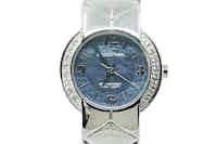 Jacques Farel ladies blue MOP dial watch