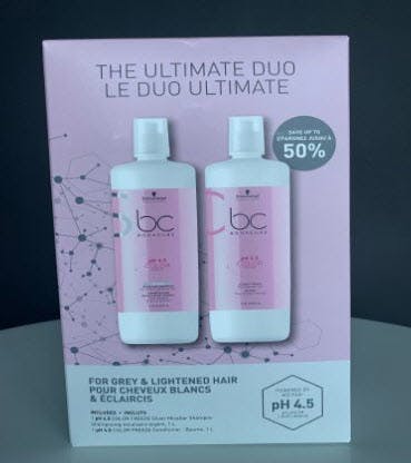 BC Color Freeze Silver Shampoo Litre Duo
