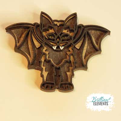 Cat Bat Magnet