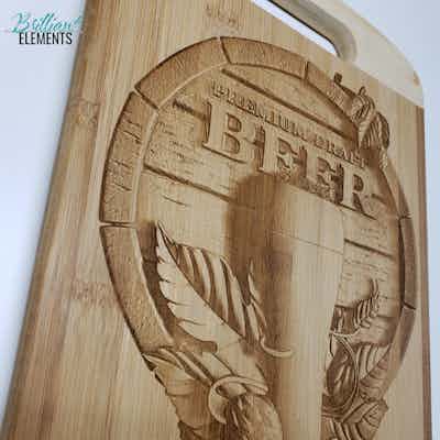 3D Beer Cutting Board