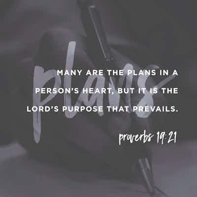 Our plans, God's plans