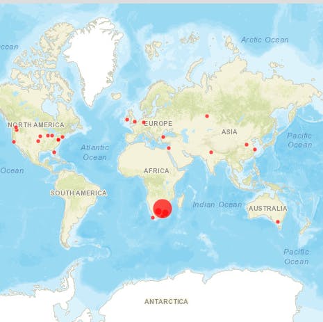 SFC Global Outreach Update, New Countries Reached