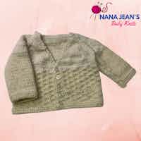 White Wool Cardigan for Babies