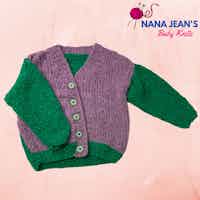 Green and Lavender Bomber for Toddlers