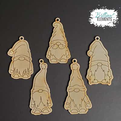 Do-It-Yourself Gnome Ornaments - Set A