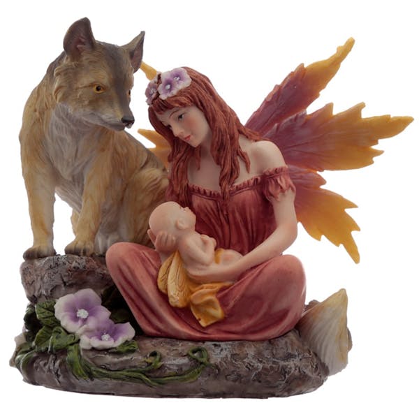 ﻿Mother of Autumn Spirit of the Forest Fairy Figurine Image