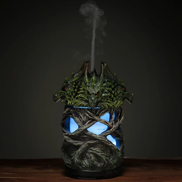 Aroma Diffuser LED Humidifier - Dark Legends Fire Earth Twisted Tree Dragon Image