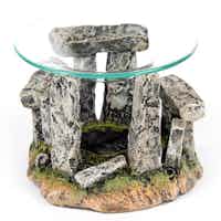 Mystical Stonehenge Design Oil Burner with Glass Dish