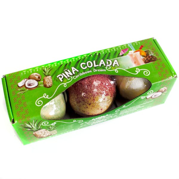 Caribbean Dream - Set of Three Piña Colada Bath Bombs Image