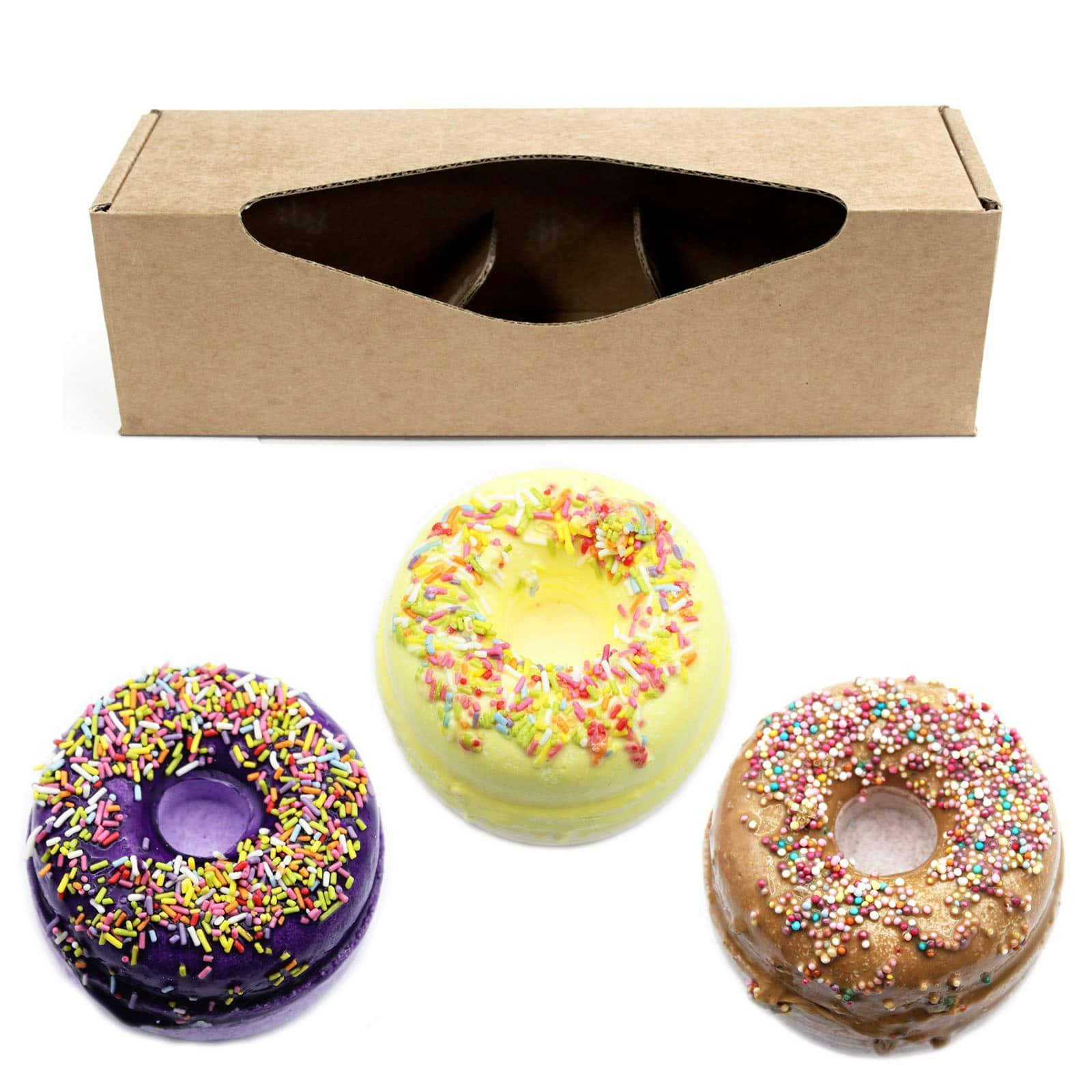 Set Of 3 Donut Bathbombs Gift Pack - Mix 2 Image